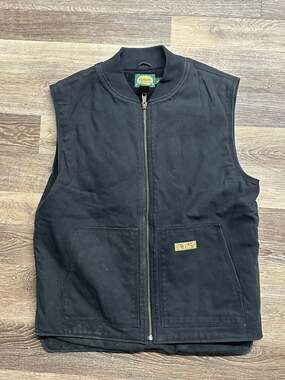Cabela's Outdoor Gear Canvas Work Vest Black Size Medium Tall